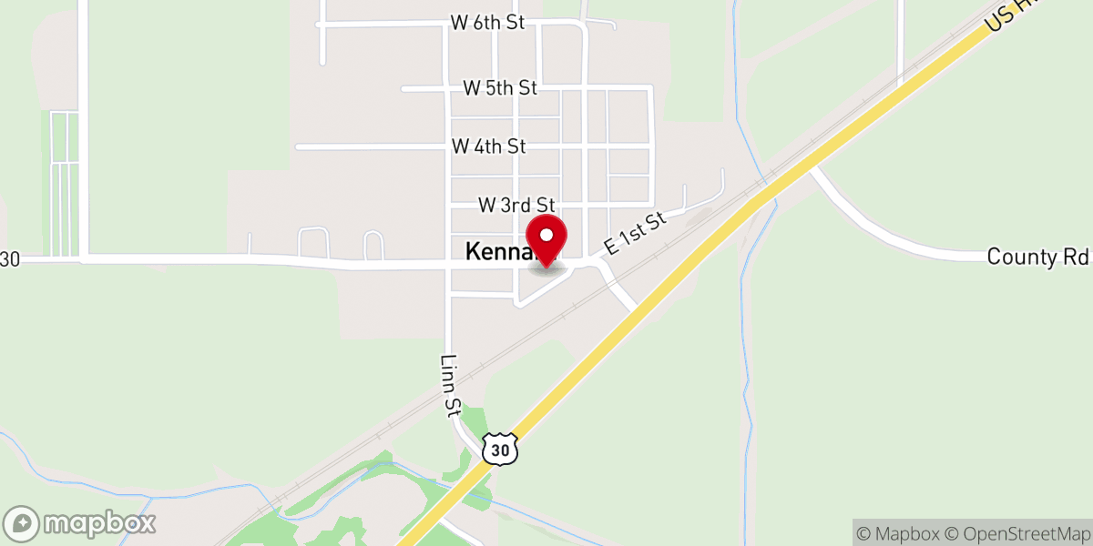 Map showing location of Dew Drop Inn