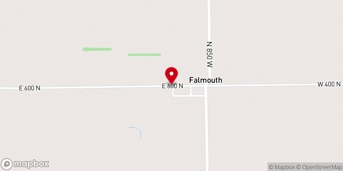 Map showing location of FSBC Falmouth