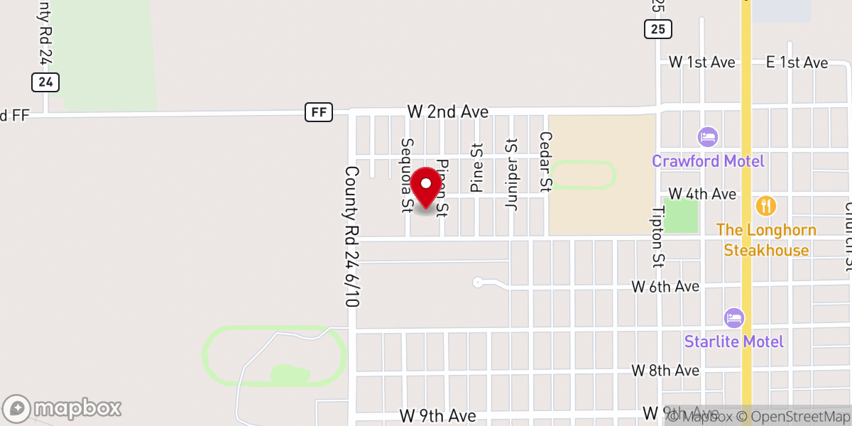 Map showing location of Springfield Baptist Chapel