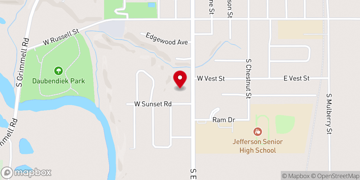 Map showing location of Community of Christ
