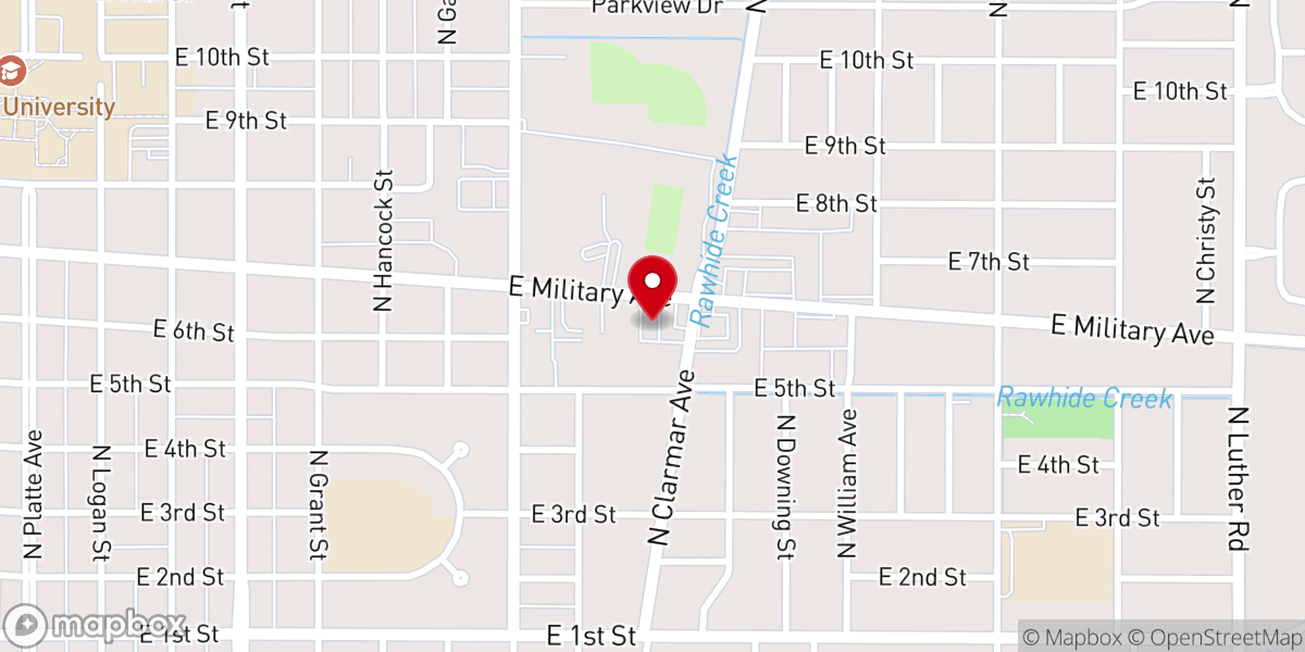 Map showing location of Iglesia Pentecostal Unida