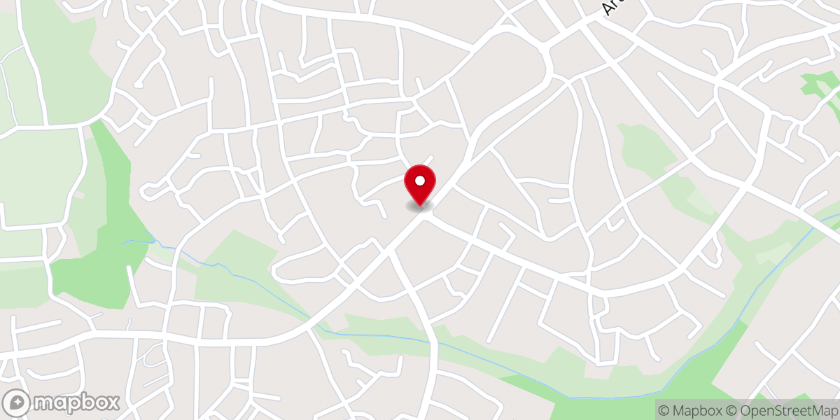 Map showing location of First Baptist