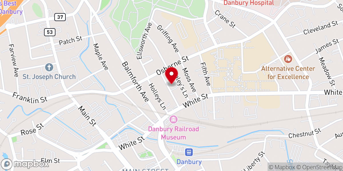 Map showing location of Saint Anthony Maronite Church
