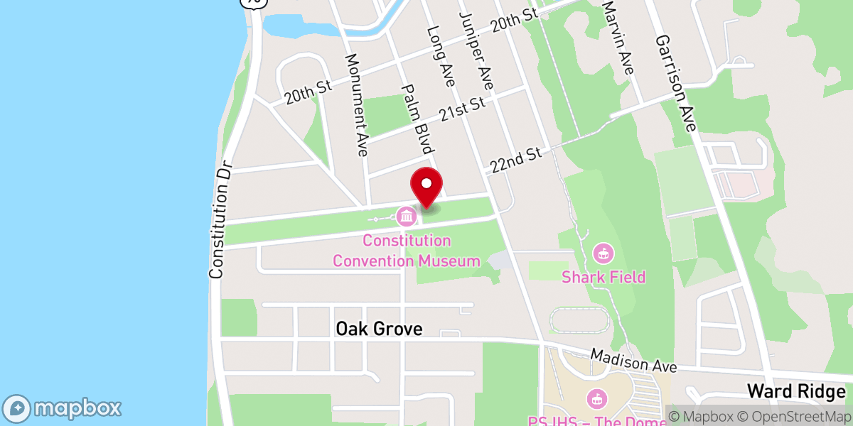 Map showing location of Centennial Building