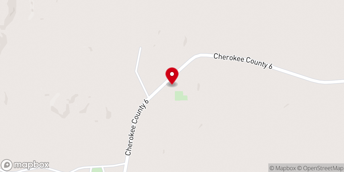 Map showing location of Lebanon Church of Christ