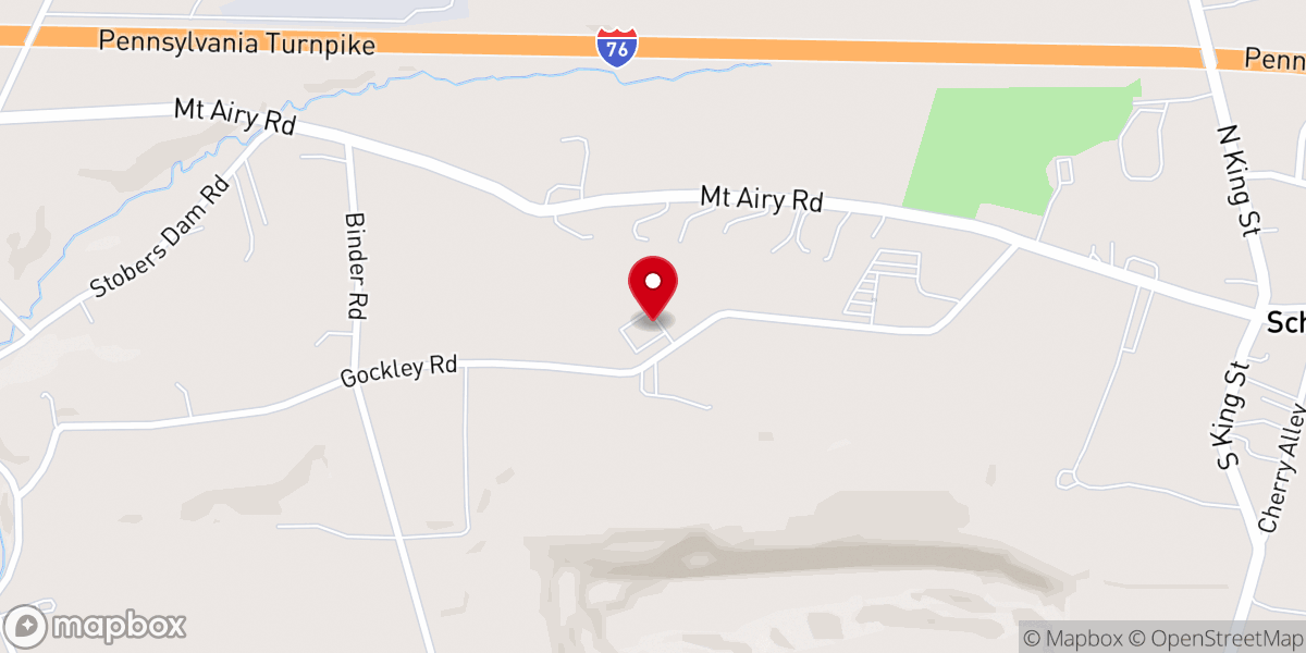 Map showing location of Valley View Mennonite Church