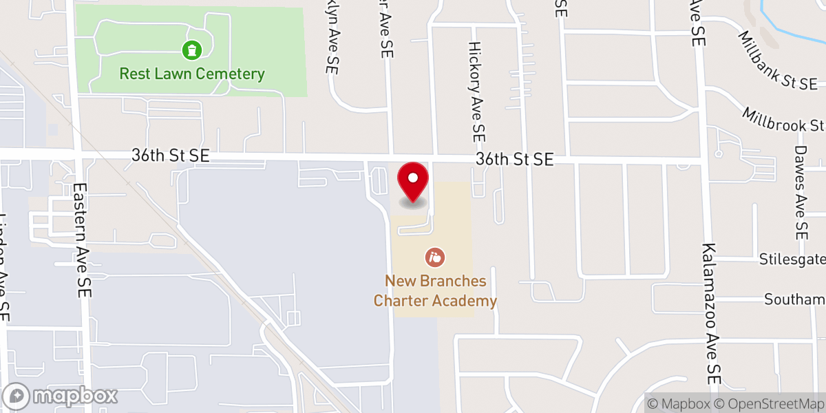 Map showing location of The Well Church Grand Rapids
