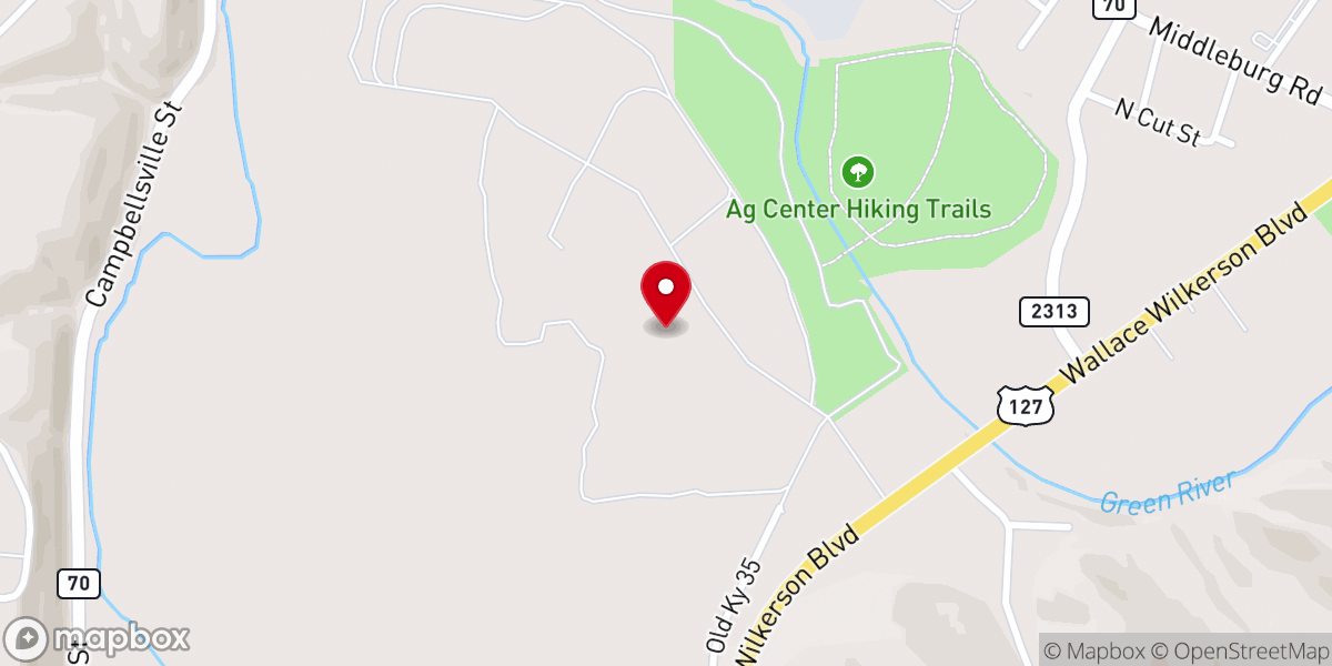 Map showing location of Central Kentucky Ag/Expo Center