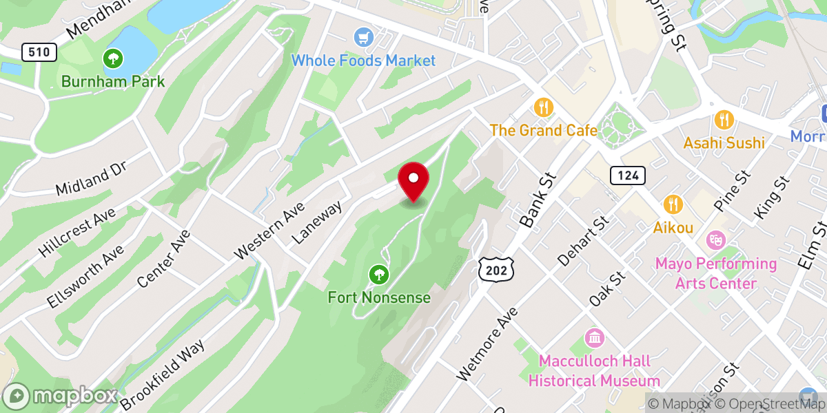 Map showing location of American Guild of Organists