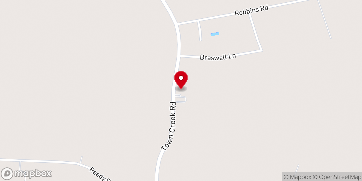 Map showing location of Gospel Missionary Baptist Church
