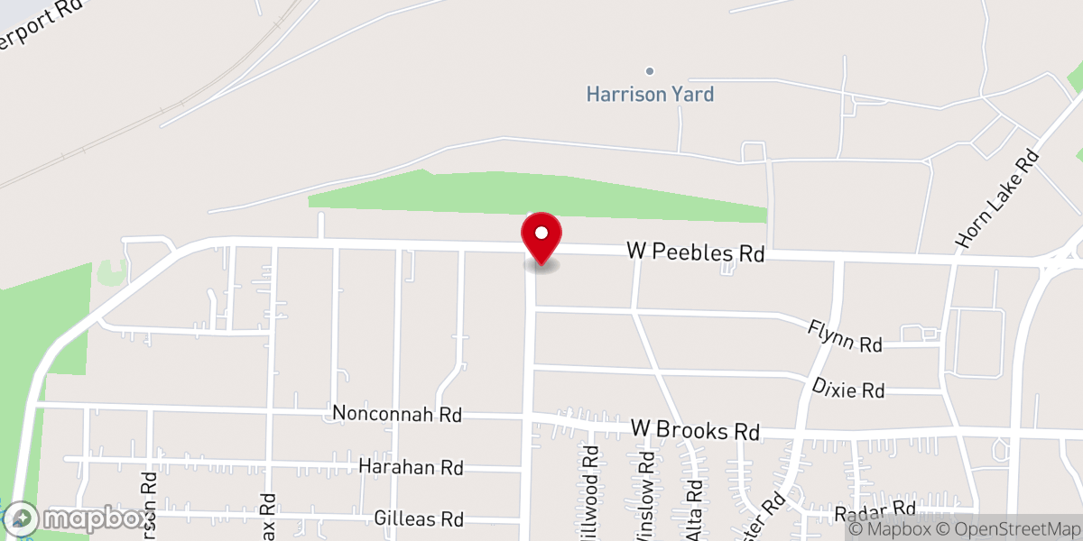 Map showing location of Mount Carmel Church of God
