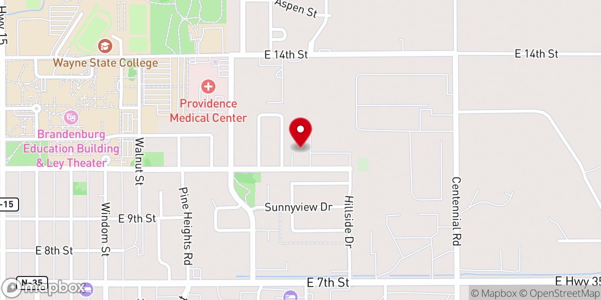 Map showing location of One Hope Church
