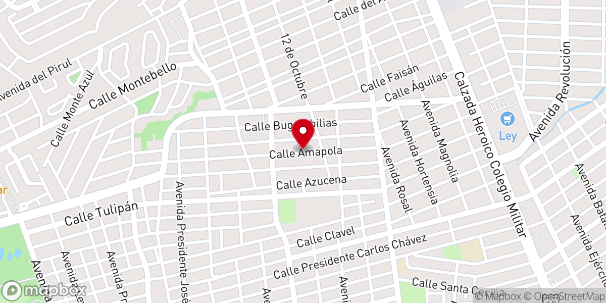 Map showing location of Iglesia Siloe AD
