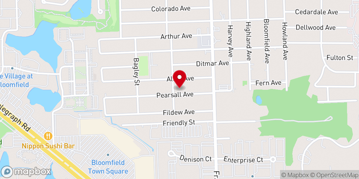 Map showing location of Macedonia Missionary Baptist Church
