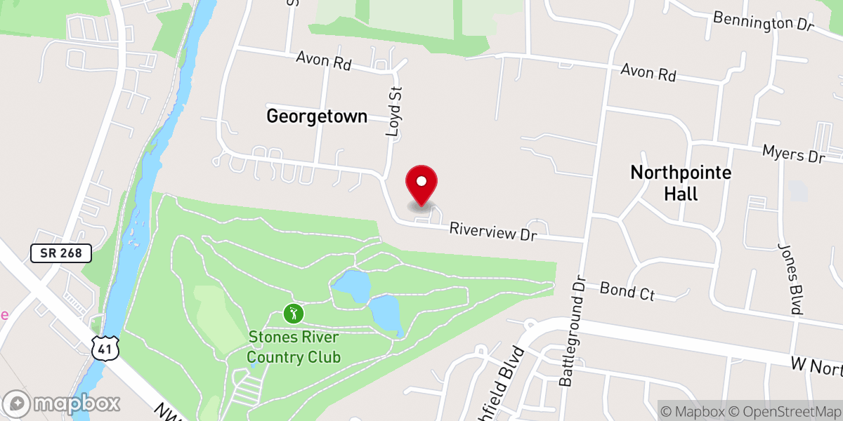 Map showing location of Fair Havens Independent Baptist Church