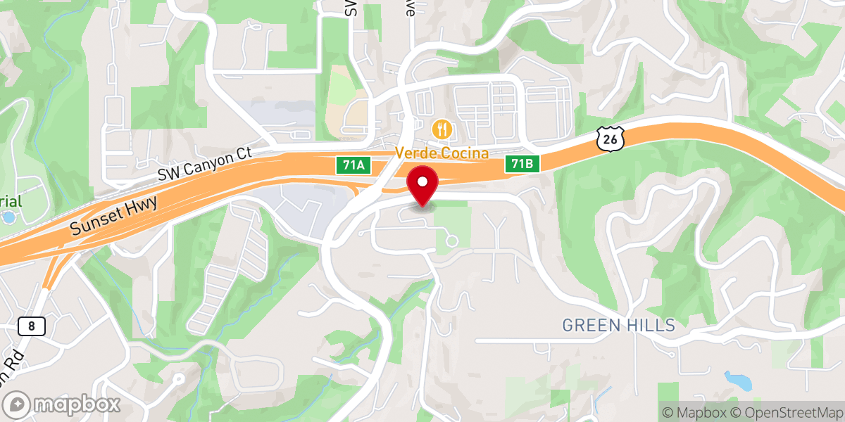 Map showing location of Westside Vineyard Church