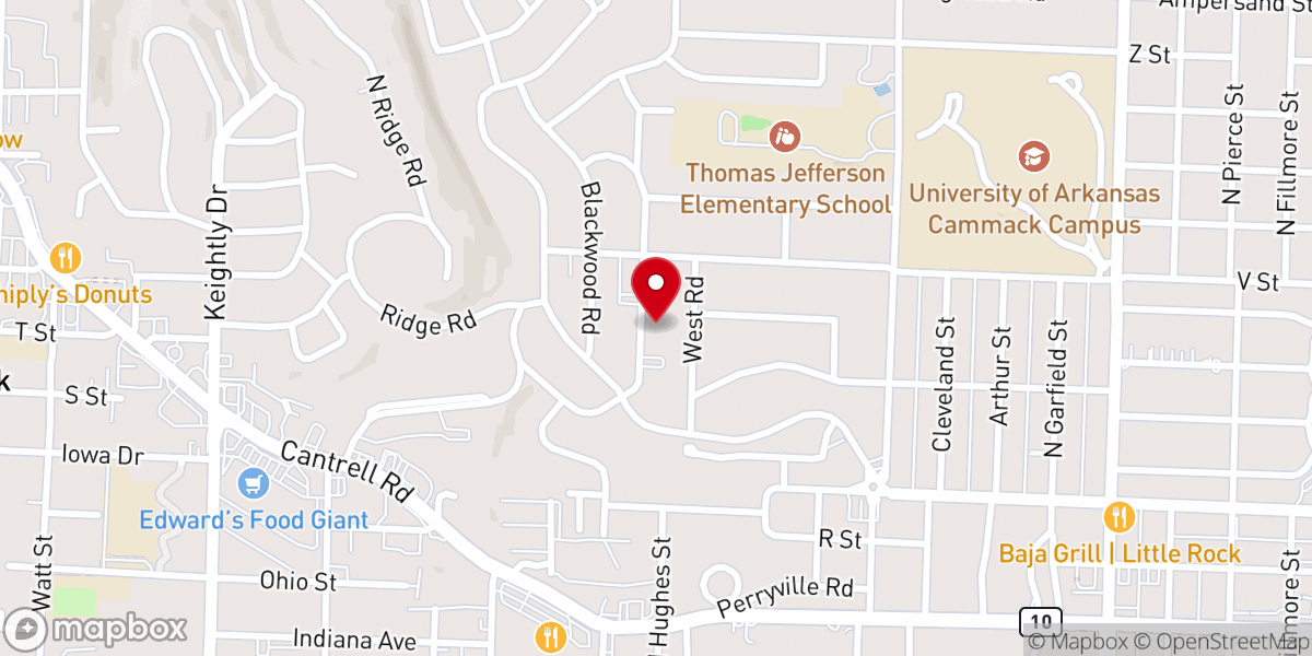 Map showing location of Saint Paul United Methodist Church