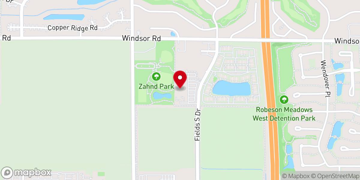 Map showing location of Christ Community CU