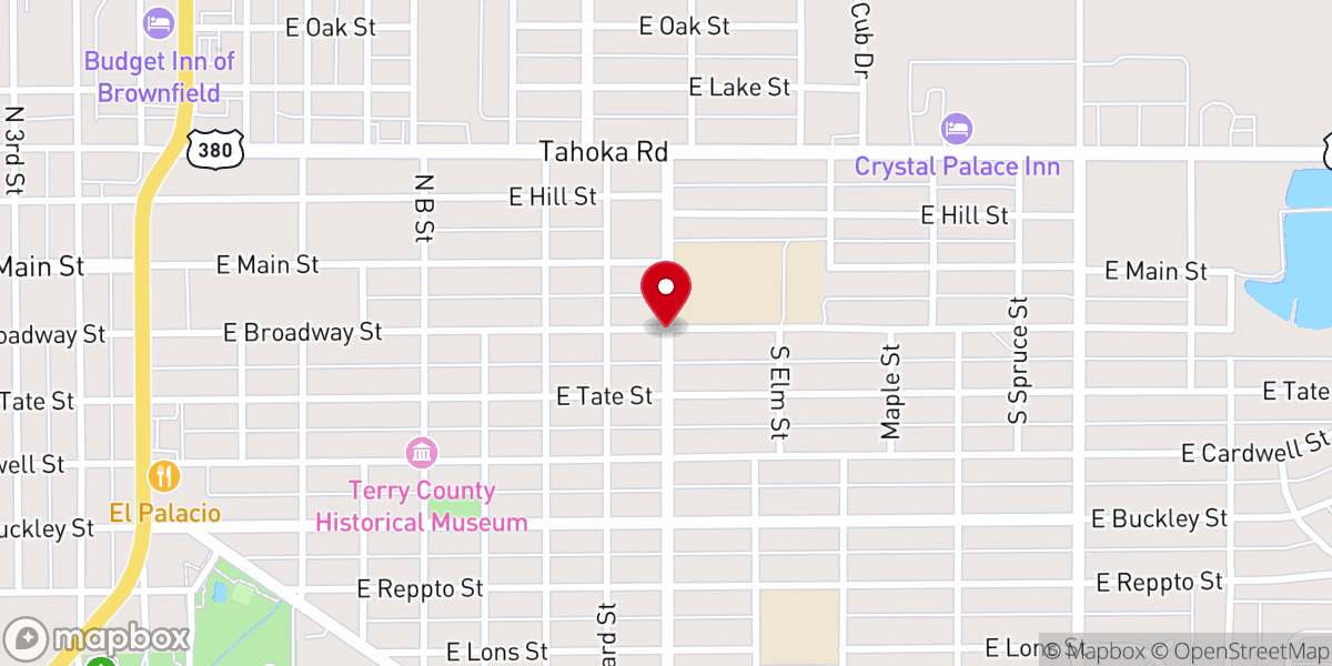 Map showing location of First Presbyterian Church