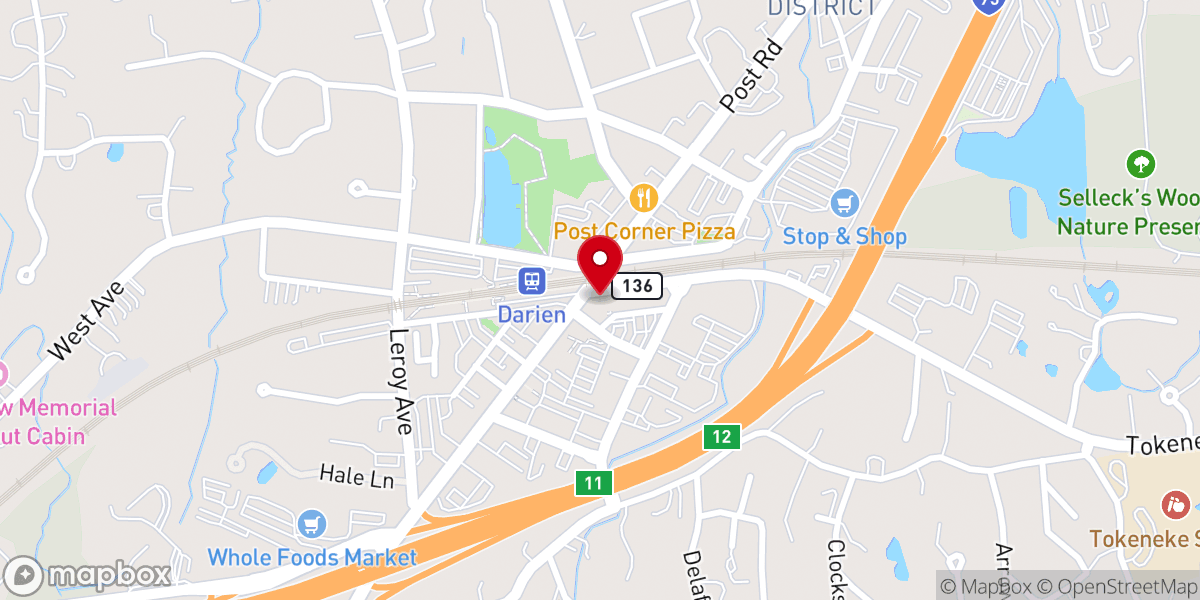 Map showing location of Trinity Church - Darien (Office)