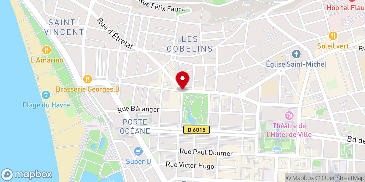 Map showing location of Église St Joseph