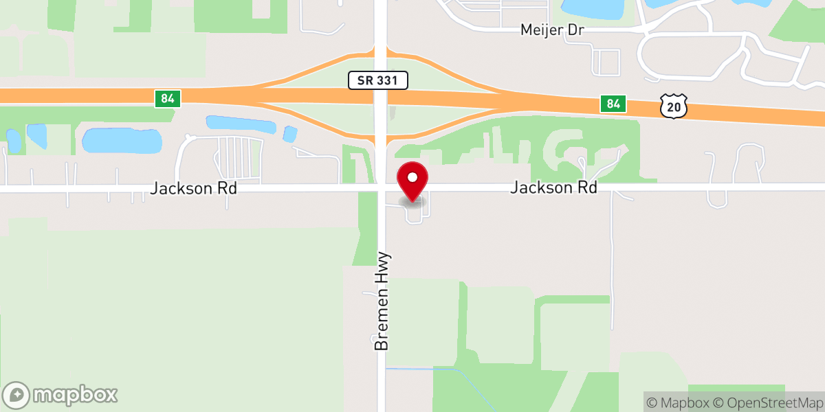Map showing location of Coalbush United Methodist Church