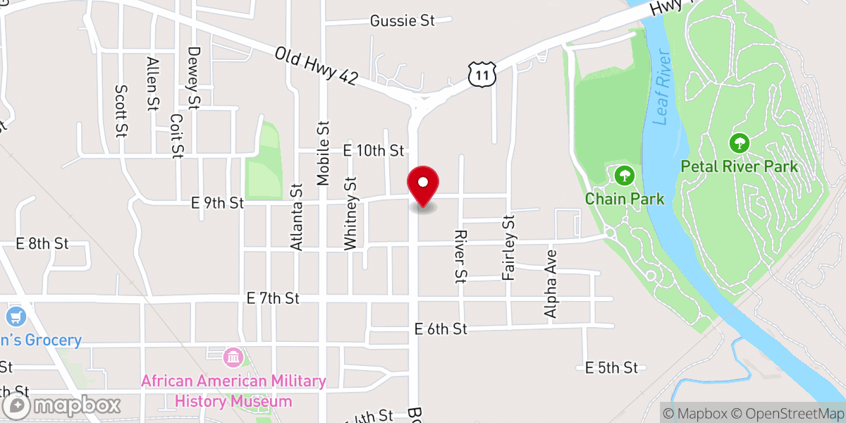 Map showing location of Spirit of Life Community Church