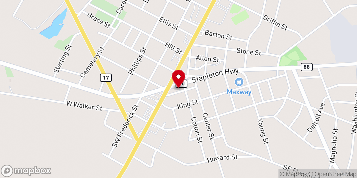 Map showing location of Holding Forth the Word of Life Ministry