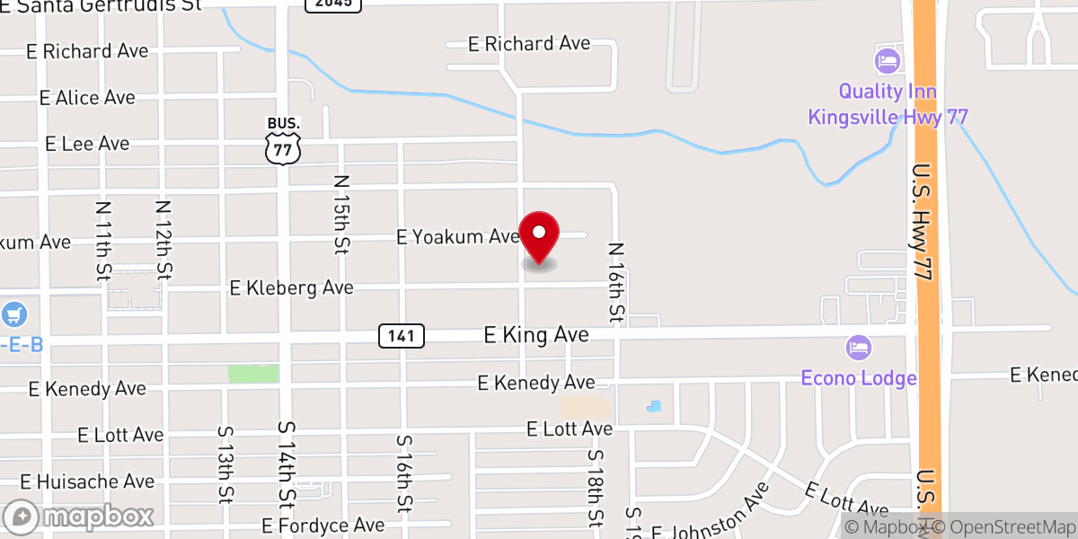 Map showing location of Gethsemane Presbyterian Church