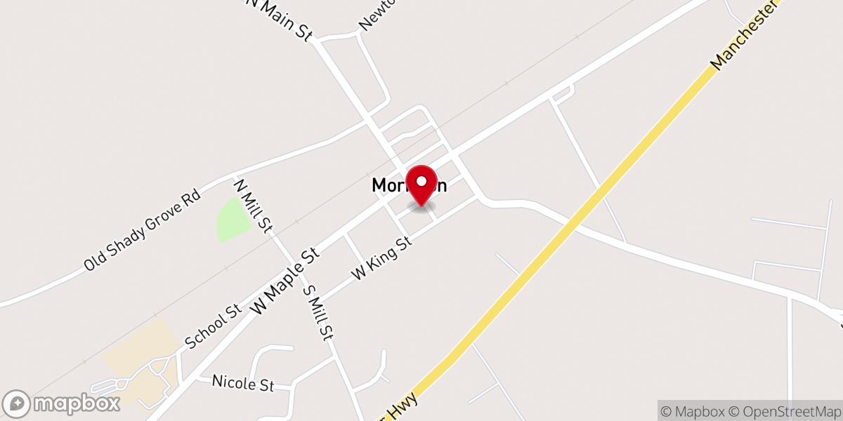 Map showing location of Morrison Church of Christ