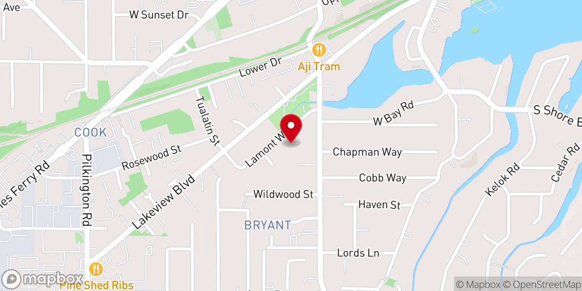 Map showing location of Triumphant King Lutheran Church