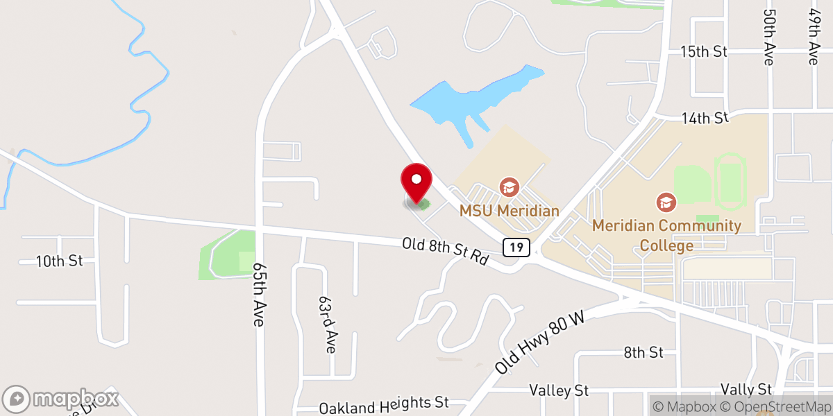 Map showing location of College Park Methodist Church