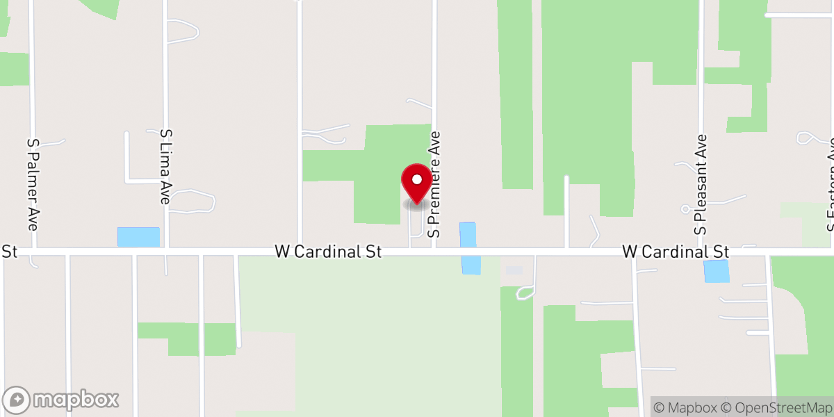 Map showing location of Community Food Bank (Not open to the public)