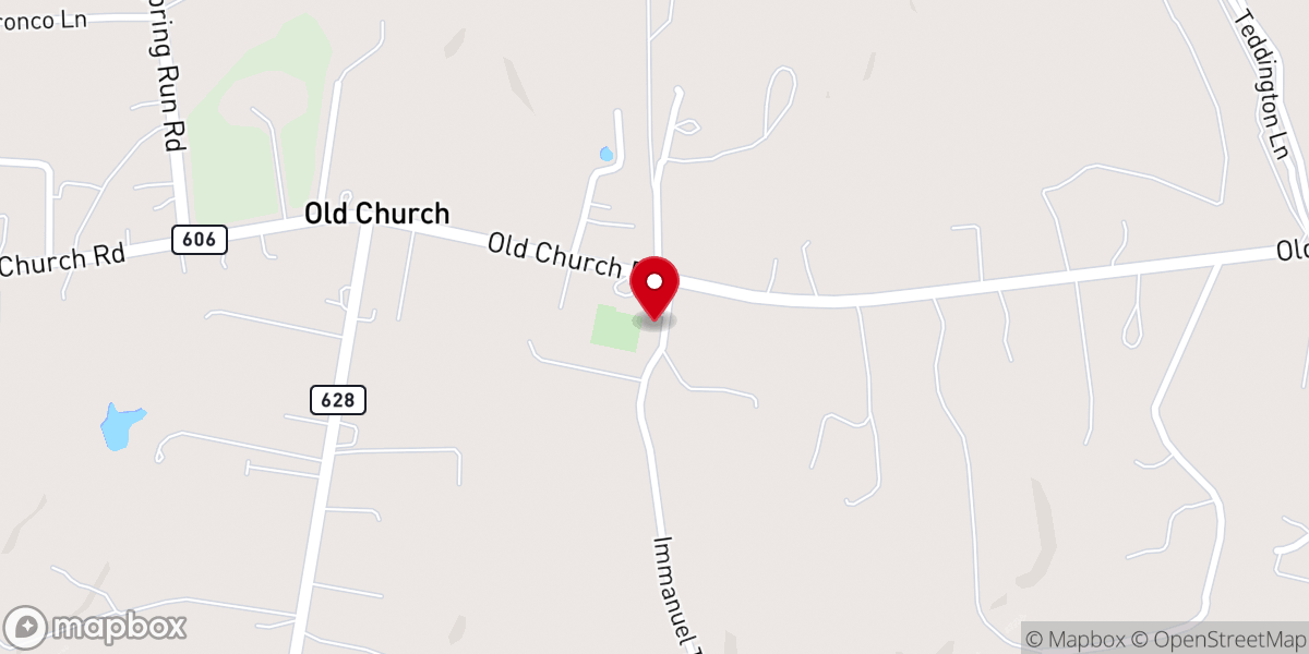 Map showing location of Immanuel Episcopal Church