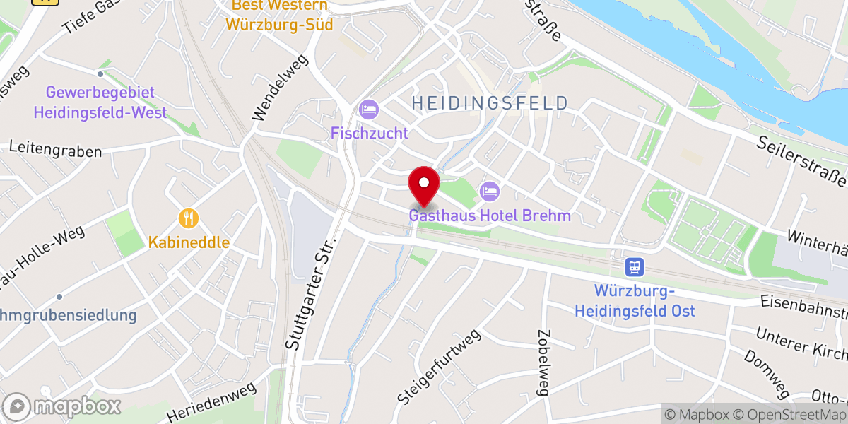 Map showing location of Biblisch Christliche Gemeinde Würzburg