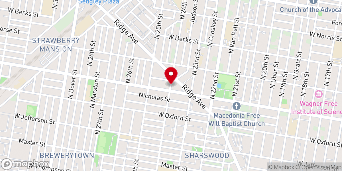 Map showing location of Map Holistic Community Development Inc