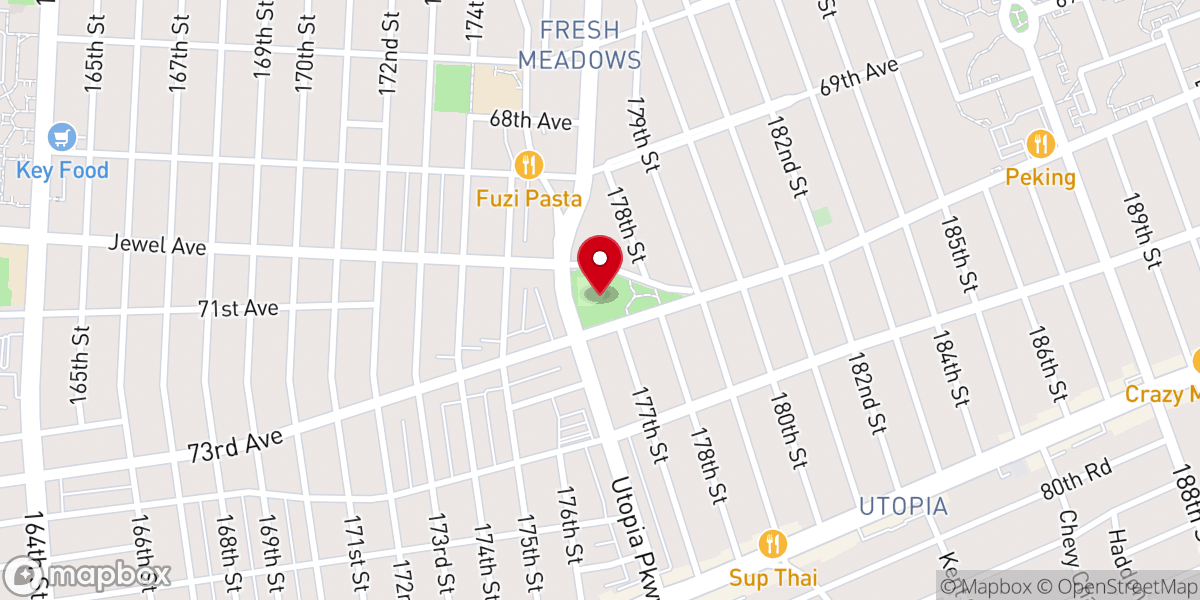 Map showing location of Utopia Playground