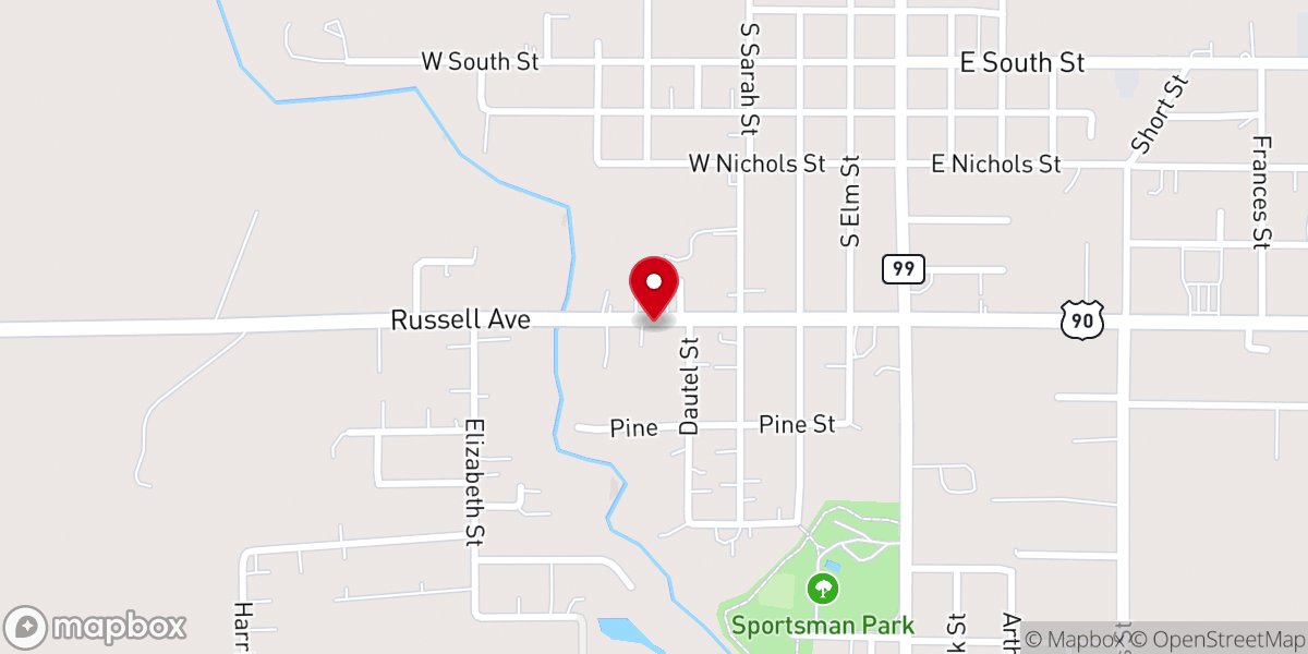Map showing location of Turner's Vaults & Monuments