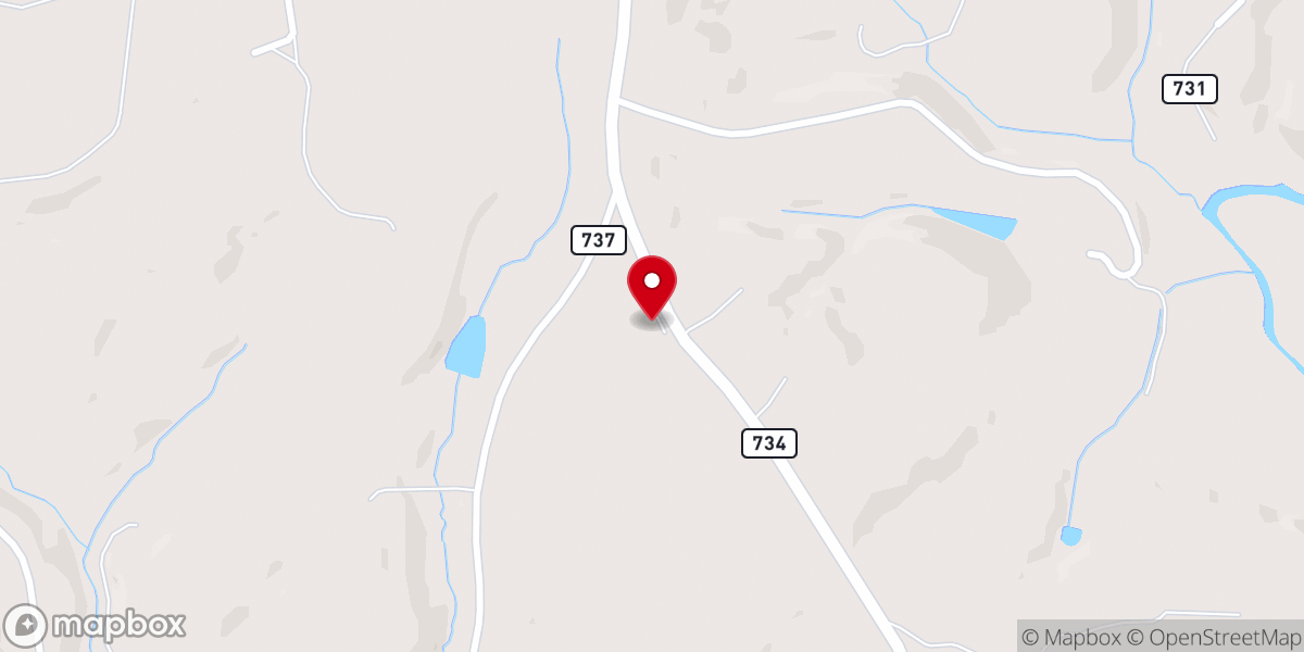 Map showing location of New Conference German Baptist Church