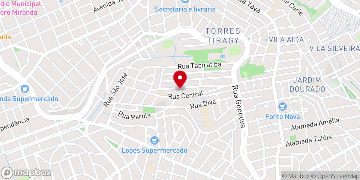 Map showing location of Igreja Evangelica Pentecostal Monte Sinai