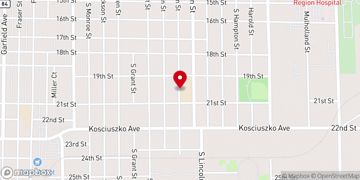 Map showing location of Greater Bible Way Temple of the Apostolic Faith