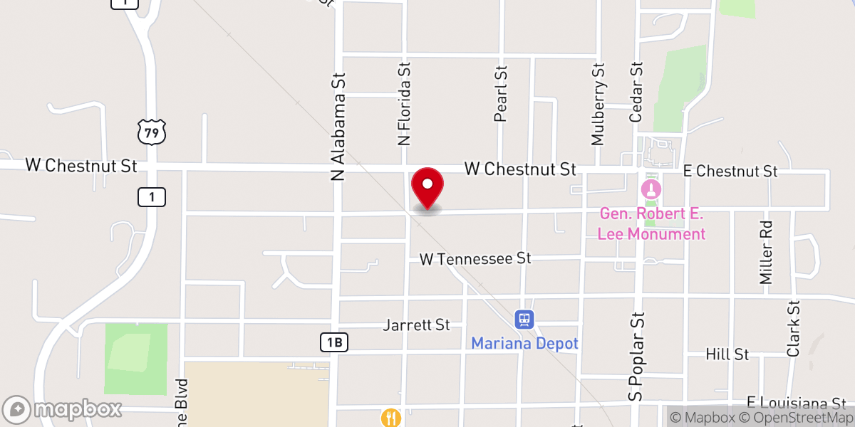 Map showing location of St Luke Ame Church