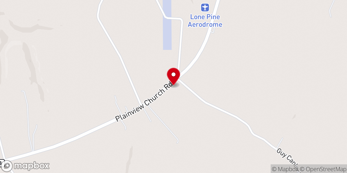 Map showing location of Plainview Mennonite Church