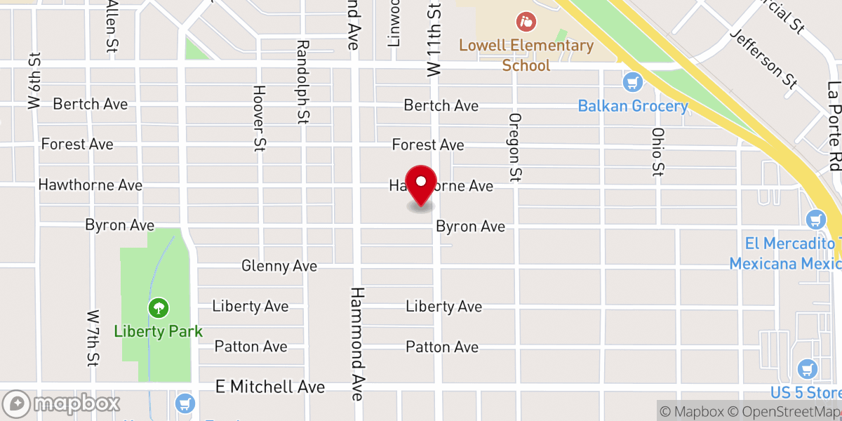 Map showing location of St Ansgar Lutheran Church