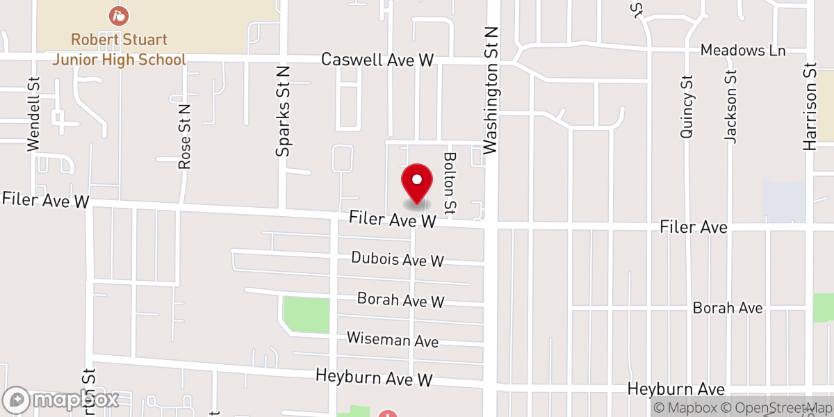 Map showing location of Faith Assembly Of God