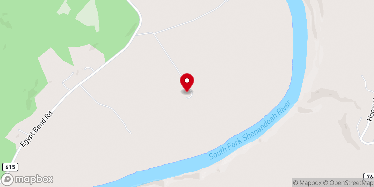 Map showing location of Fort Egypt House