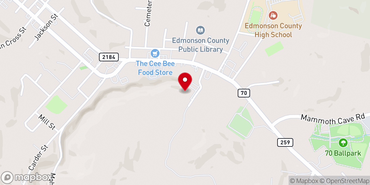 Map showing location of Edmonson Center