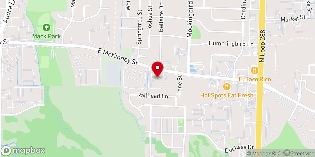 Map showing location of Gracepointe Church