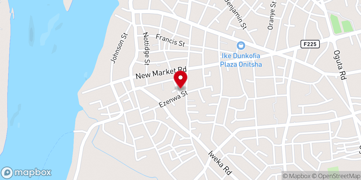 Map showing location of St Paul's Anglican Church