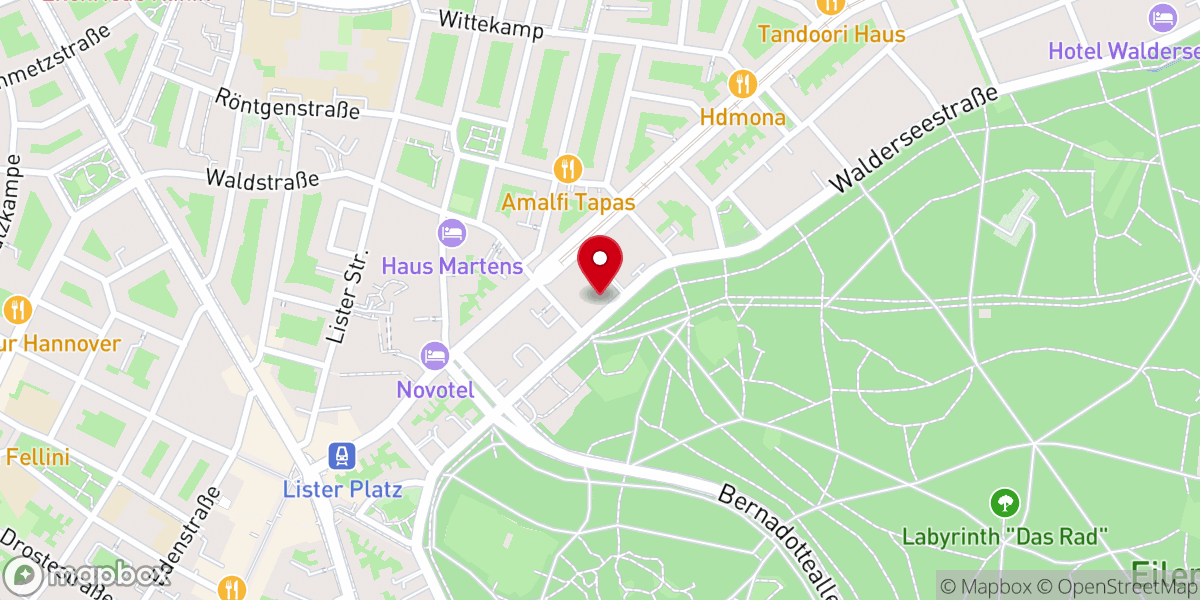 Map showing location of Evangelisch-Freikirchliche Gemeinde Hannover-Walderseestraße